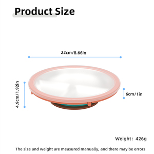 Plato de cena de acero inoxidable de <span class=keywords><strong>3</strong></span> secciones con base de succión-Bandeja Bento desmontable para niños y adultos Antideslizante Apto para <span class=keywords><strong>lavavajillas</strong></span> - Product Image 6