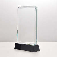 Vente en gros directe – Trophée rectangulaire personnalisé en cristal K9, plaque vierge en cristal, cadeau souvenir moderne et écologique pour la rentrée scolaire
