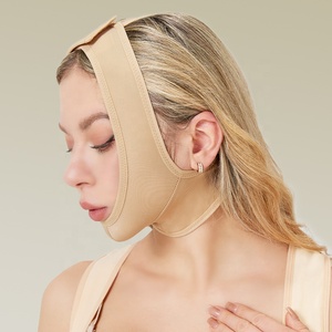 Masque en soie V-Face Lifting du visage Double <span class=keywords><strong>réduction</strong></span> du menton Post-liposuccion Ligne de graisse Sculpture couvre-chef Rides Jersey Top Firm Thin - Product Image 3