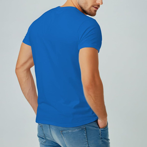 T-shirt homme été, style simple, manches courtes, uni, décontracté, 100% coton, pour fitness, course à pied, sport, gym. - Product Image 5