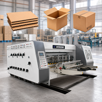 Mesin Cetak Karton Semi Otomatis Flexo 0-4 untuk Pencetakan, Slotting, dan Die Cutting Karton Bergelombang
