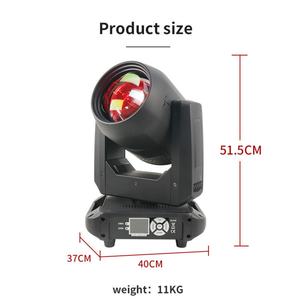 AICPOSE Precio de Promoción al por Mayor, Luz Móvil LED de 200w, RGBW 4 en 1, Luz Móvil de Cabeza Giratoria - Product Image 5