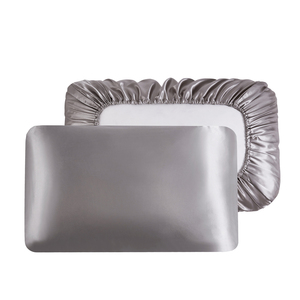Vente en gros no quantité minimale de commande <span class=keywords><strong>Amazoo</strong></span> offre spéciale de luxe voyage élastique reine roi polyester satin soie taie d'oreiller housse de coussin - Product Image 4