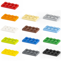 Plaques de construction plates 2x4 en plastique ABS, pièces détachées multicolores, vente en gros, référence 3020