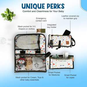 Muestra Gratuita de Cambiador de Pañales Portátil de Alta Calidad, Personalizado, Compacto, de Algodón, para Viajes - Product Image 2