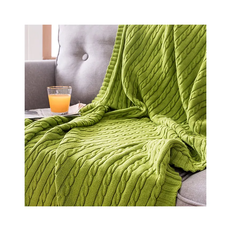 Cozy High Quality And Latest Design Solid Color Blanket Cozy Blanket Cotton