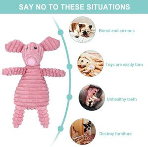 Lüks tavşan tilki çok hayvan şekilli büyük kulaklar peluş büyük köpek oyuncak - Product Image 3