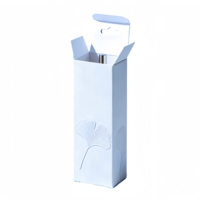 Recycelbare Elfenbeinkarton-Boxen mit Transparenter Innenschale, Anpassbare Form, Griff, Kraftpapier-Röhrenverpackung, Matt Laminiert