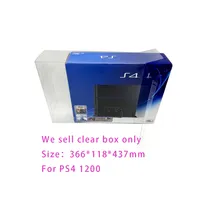 Boîte de rangement et de présentation transparente en PET pour jeux PS4 1100 1200 2000 (versions Japon et USA) – Étui de collection