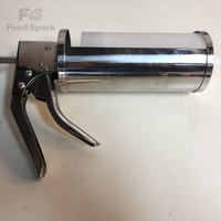 Distributeur de condiments à faible coût, type manuel à pression, en métal, pour sauces, pistolet pulvérisateur de sauce en acier inoxydable