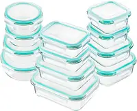 Glass Food/Cereal Clip Lock Storage Container with BPA Free Lid Safe  Borisilicate Pyrex Glass Food Storage Containers with Airtight Lid - China Glass  Food Container and Food Container price