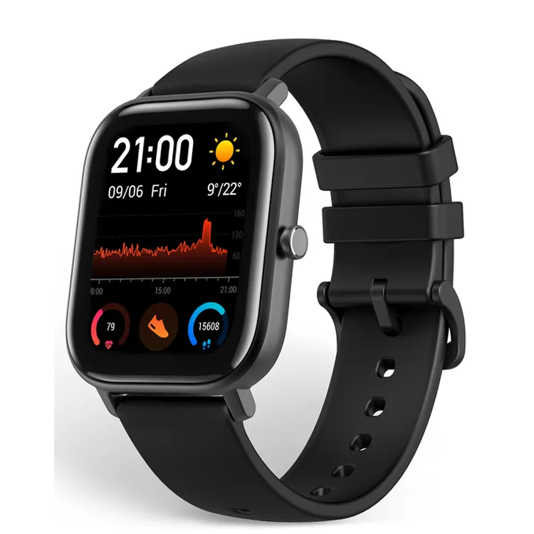 Global Version Amazfit GTS Smart Watch 1.65" AMOLED Display 5ATM Waterproof 14 Days Battery Slim Metal Body GPS Smartwatch