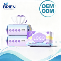 Lingettes humides jetables et biodégradables pour toilettes, OEM/ODM, avec logo personnalisé, lingettes humides pour salle de bain