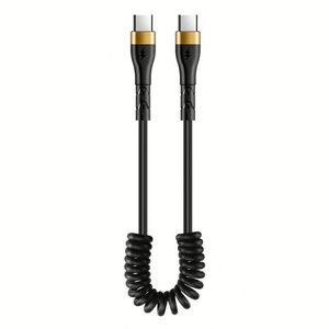 High Quality <b>Usb</b>-c Cable 120W Type C to Type C Charger Cable Spring Cables for Phone15 16 Series - Product Image 1