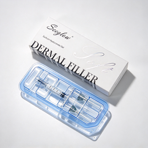 Filler Dermico Bifasico Morbido Seeglow con <span class=keywords><strong>Acido</strong></span> <span class=keywords><strong>Ialuronico</strong></span> Reticolato 1ml, Gel Antirughe di Ialuronato di Sodio per Estetica Facciale - Product Image 5