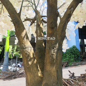 Songtao mariage maison <span class=keywords><strong>d</strong></span>écoration intérieure grand arbre à fleurs de sakura <span class=keywords><strong>faux</strong></span> arbres à fleurs de <span class=keywords><strong>cerisier</strong></span> blanc - Product Image 4