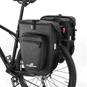 ASRQGOAL 2023 하이 퀄리티 30 리터 자전거 패니어 팩 사이클 자전거 후면 랙 수하물 가방 뚱뚱한 자갈 승마 가방 - Product Image 1