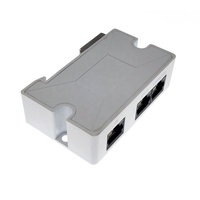 Miniextensor pasivo POE de 2 puertos, repetidor POE IEEE 802.3at, divisor de potencia sobre Ethernet 330ft sobre Cat5/6, Cable de alimentación 2 P