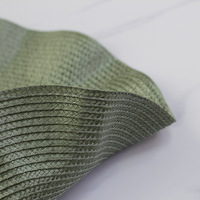 Napperons ronds en plastique antidérapants au design feuille de lotus classique napperons de table à manger lavables