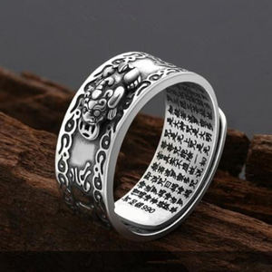Exquisito <span class=keywords><strong>anillo</strong></span> dominante <span class=keywords><strong>Pixiu</strong></span> <span class=keywords><strong>Feng</strong></span> <span class=keywords><strong>Shui</strong></span> amuleto riqueza buena suerte <span class=keywords><strong>anillo</strong></span> ajustable - Product Image 6