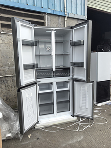 527L haute qualité maison 220v 4 portes rétro maison <span class=keywords><strong>porte</strong></span> française <span class=keywords><strong>blanc</strong></span>/gris réfrigérateur refroidissement rapide conservation intelligente - Product Image 3