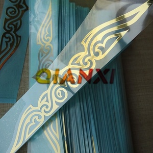 معدن الفضة أو الذهب بطاقة شعار الشركة نحى النيكل حروف ملصق - Product Image 5