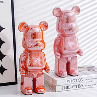 Ornements ours d'amour en céramique personnalisés à chaud pour l'ameublement de 35cm de haut Statues en céramique Offre Spéciale