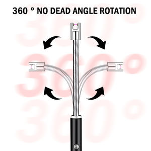 ไฟแช็คไฟฟ้าขายดี ดีไซน์โลหะ สำหรับเตาแก๊ส บาร์บีคิว แคมป์ปิ้ง ดอกไม้ไฟ-ปลอดภัยสำหรับใช้ในครัวทั่วโลก - Product Image 2