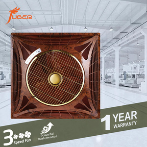 Ventilateur de plafond moderne sans pales en plastique de 14 pouces avec éclairage LED, télécommande, silencieux, encastré, faux plafond, pour bureau - Product Image 4