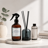 Diffuseur de parfum en verre transparent rond de luxe AIKUN, longue durée, rechargeable, pour spa, maison, désodorisant d'air, vente en gros OEM
