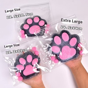 Super Cute Cat Claw Slow <b>Rebound</b> Simulation Plush Soft Plastic Squeeze Toy Pinch Music Decompression Toy - Product Image 2