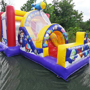 Castillo inflable con tobogán en forma de cohete espacial para niños, castillo hinchable. - Product Image 2