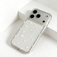 Coque de téléphone en TPU souple à motif étoile blanche, motif dessin animé minimaliste, découpes précises, antichoc pour iPhone 17 Pro Max 16 Pro 15