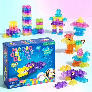 Creative Stack Cubes Preschoolers <b>Squishy</b> Rubber Construction Game Family Trip Entertainment Fine Motor Growth Builder - Product Image 6
