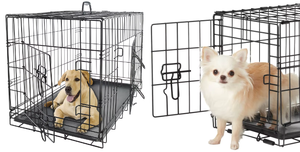 24 30 36 42 48 pollici metallo pieghevole gabbia per cani gabbia pieghevole in metallo cane XXL impatto nero canile canile casse - Product Image 4