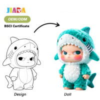 Peluche Requin Personnalisée Mignonne en Mousse Remplie de Coton 11-30cm – Décoration de Chambre Bébé, Jouet en Peluche