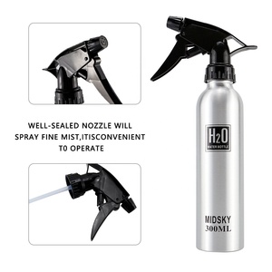 CestoMen, botellas de spray de viaje recargables negras, peluquero, Mini botella de spray de aluminio de 300ml para salón de peluquería - Product Image 4