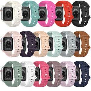 Correa de reloj floral de silicona con diseño de rosas - Liberación rápida - Elija el color de la correa y el color de la hebilla - Correas de reloj de 38/40/41 mm y 42/44/45/49 mm - Product Image 5