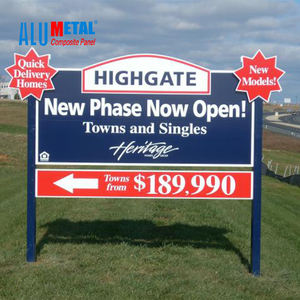 Panneau d'affichage <span class=keywords><strong>Dibond</strong></span> ACM de 5mm de taille et de forme personnalisées pour appartement moderne, épaisseur de panneau de 4mm pour l'impression - Product Image 6