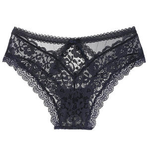 Biancheria intima da donna Sexy all'ingrosso biancheria intima nera trasparente a tubo caldo pantaloni Bikini trasparenti biancheria intima alta - Product Image 3