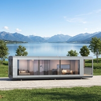 Maison capsule préfabriquée F40 à installation facile, cabine intelligente pour hôtel, maison mobile et camping