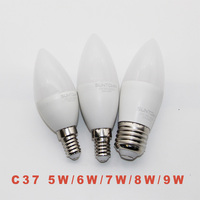 Ampoule LED 9W E27 blanc chaud 110V-220V AC, ampoule à économie d'énergie pour l'éclairage domestique, utilisation intérieure et extérieure