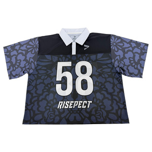 Men's Retro Football Jersey with <b>Polo</b> Collar Moisture Wicking & Breathable Fabric Custom Logo and Team Name for Football Fan - Product Image 1