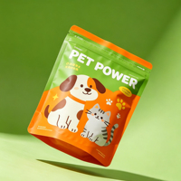 Sachet refermable personnalisé imprimé pour aliments pour animaux de compagnie, pochette à fermeture éclair en plastique pour croquettes pour chiens, emballage de fabricant en gros