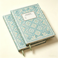 Carnet de notes A5 à couverture rigide, journal vierge, carnet d'écriture personnalisé avec motif floral décoratif