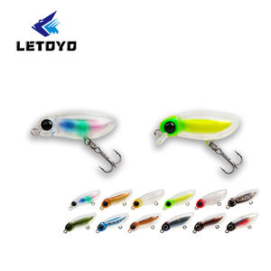 LETOYO LHB162 MuteBall Minnow Fishing Lure Mini Trout Fishing Lures 38mm 2.7g Soft Plastic Body <span class=keywords><strong>Surface</strong></span> Minnow Lure - Product Image 1