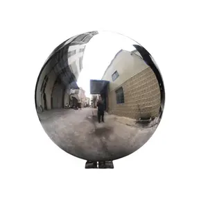 Bolas decorativas de acero inoxidable, esfera grande, espejo pulido, hueco, 304, 316