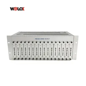 Wolck equipamento de headend 24 canais, entrada av rca combiner amplificador analógico fixo catv rf modulador