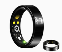 Bague Intelligente Personnalisée pour iOS/Android, Étanche, Suivi d'Activité Électronique, pour le Sport, le Sommeil et la Santé, Contrôle par Application, IA Intelligente