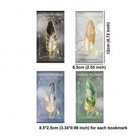 Marque-pages personnalisés en métal avec impression numérique, motif floral, pendentif créatif représentant une célèbre peinture, moulé sous pression 1 mm, poli et plaqué